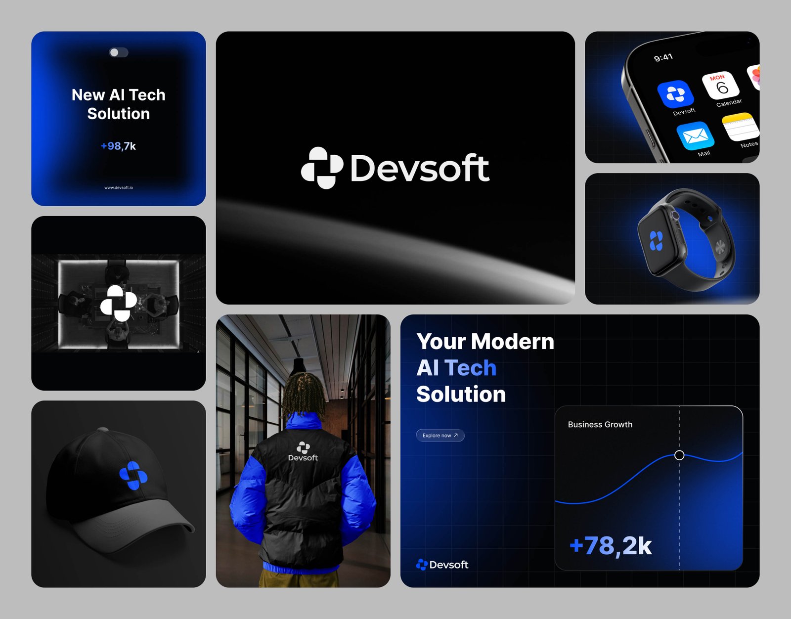 Design custom logo, corporate brand identity, brand style guide, branding kit design