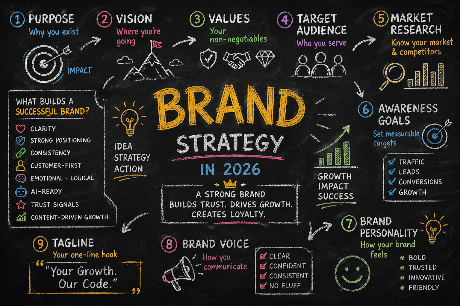 Brand Strategy in 2026: The 9-Step Framework Smart Founders Use to Build Market-Dominating Brands