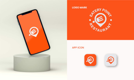Eatery Point – Custom Mobile App Icon & Restaurant Logo Mark
